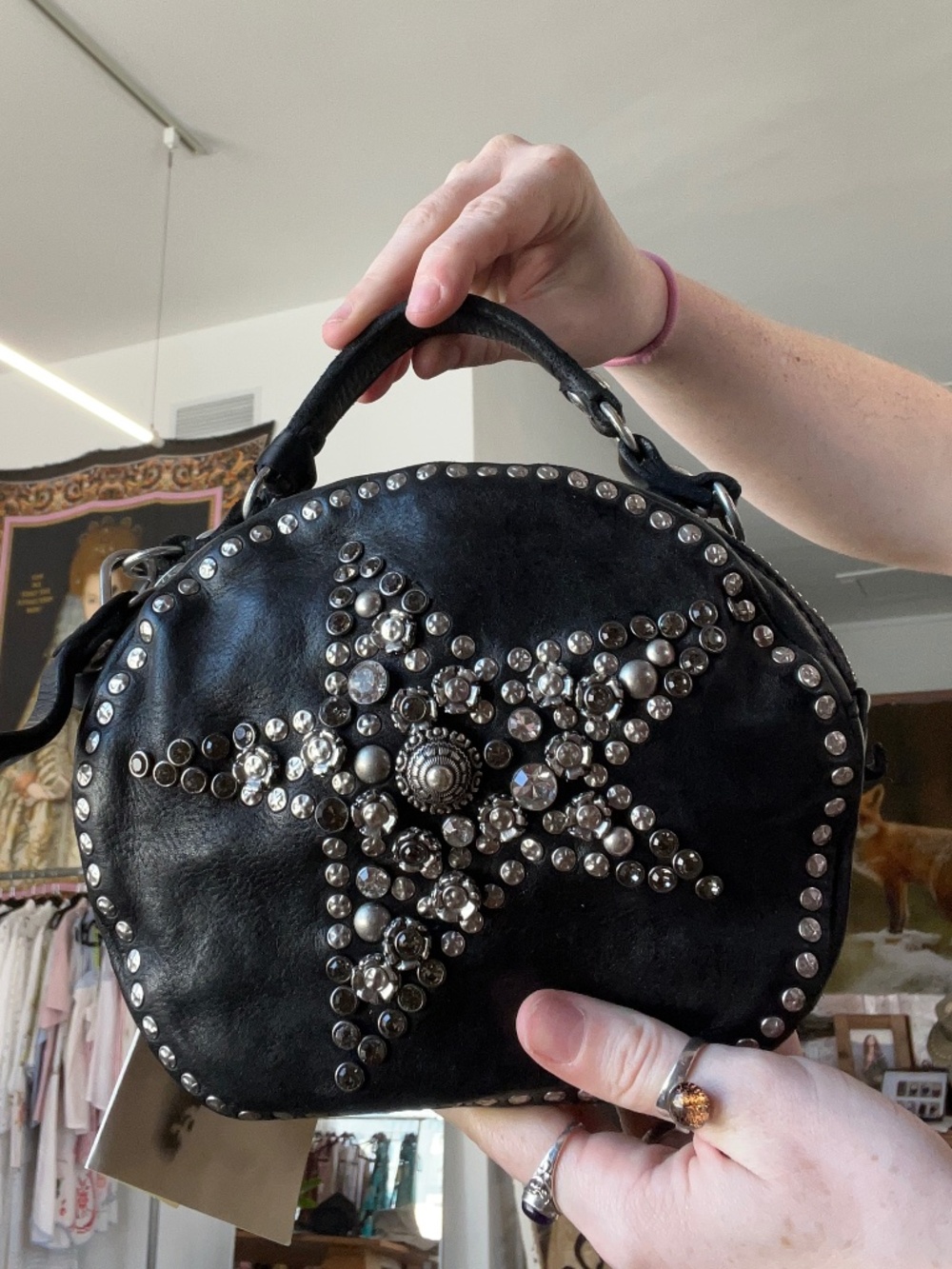 Campomaggi Studded Purse with Star Design - Picture 3 of 5